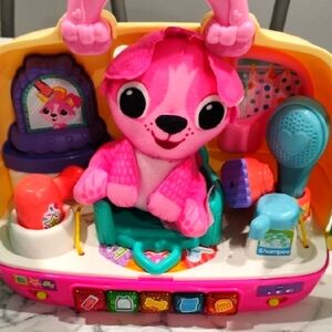 Pink and Blue Stuffed Animals with Cuddly Textures